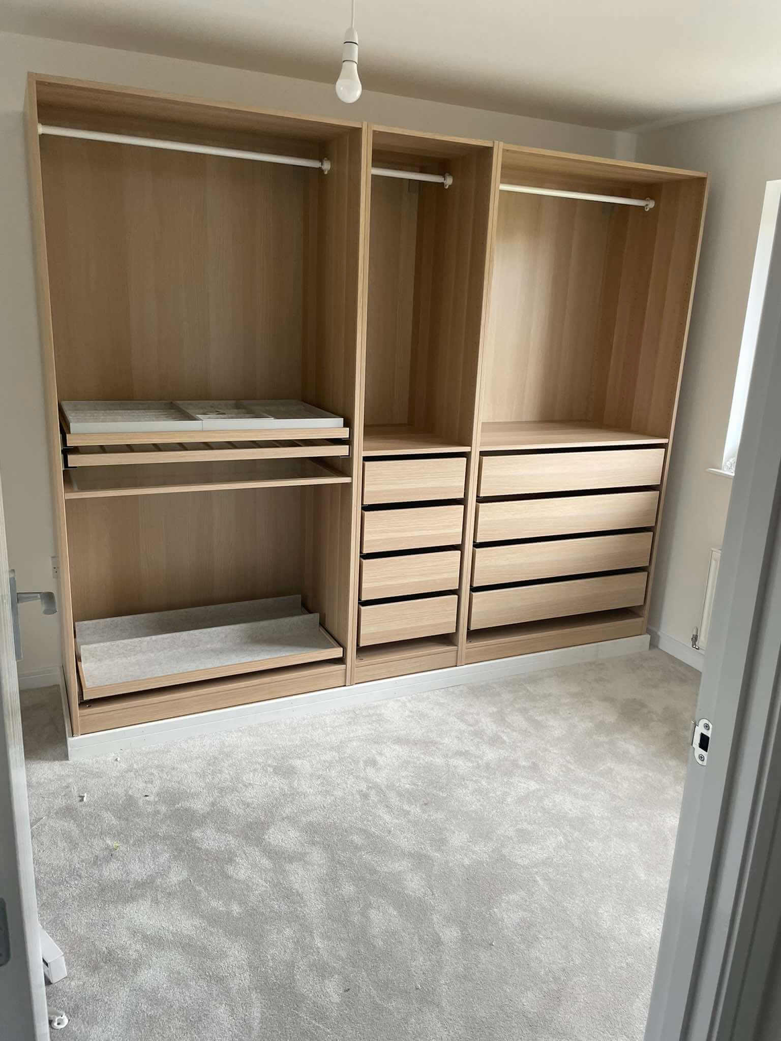 Custom Built Wardrobe with Drawers
